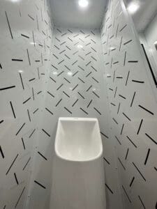 4 stall trailer interior